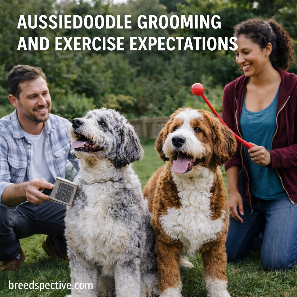 Aussiedoodle Grooming and Exercise Expectations